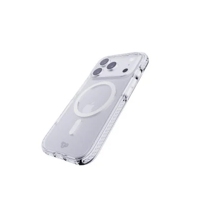 Tech21 Appleiphone 17 Pro Evocrystal W/Magsafe Clear/Metalic Silver